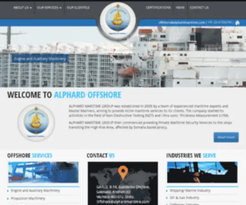 Alphardoffshore.com(Alphard Offshore) Screenshot