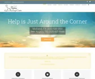 Alpharecoverycentre.com(To offer guidelines and counseling) Screenshot