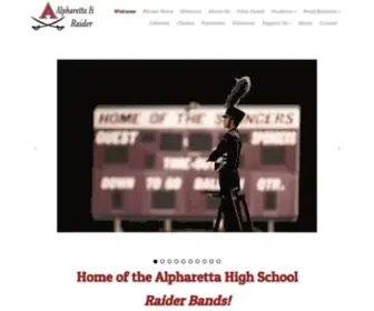 Alpharettaband.org(ALPHARETTA HIGH SCHOOL BAND) Screenshot