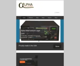 Alpharfsystems.com(Alpha RF Systems) Screenshot