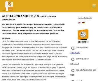 Alphascramble.de(Website absichern) Screenshot