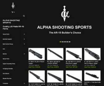 Alphashootingsports.com(Alpha Shooting Sports Home Page Specials) Screenshot