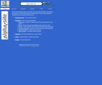 Alphasiteinc.com(Alpha Site) Screenshot