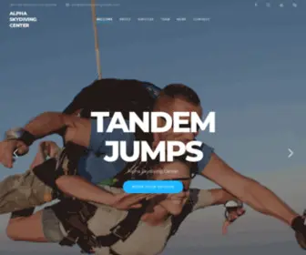 Alphaskydivingcenter.com(Tandem Jumps) Screenshot