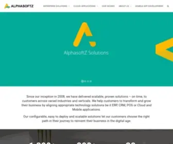 Alphasoftz.com(Web design) Screenshot