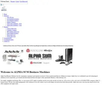 Alphasum.com(Alpha Sum Business Machines) Screenshot