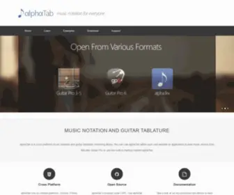 Alphatab.net(Build modern music notation apps for web) Screenshot