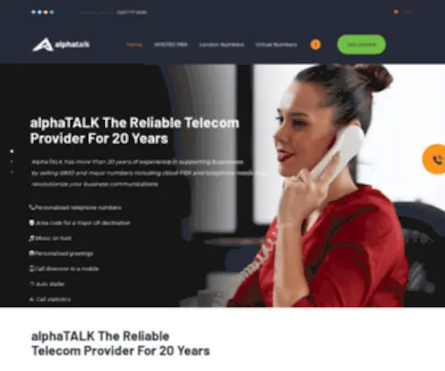 Alphatalk.com(Virtual Phone Number UK) Screenshot