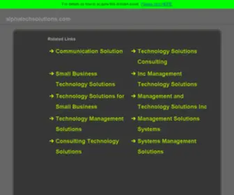 Alphatechsolutions.com(Alphatechsolutions) Screenshot