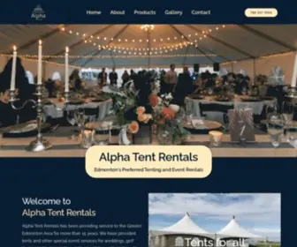 Alphatentrentals.com(Alpha Tent Rentals) Screenshot