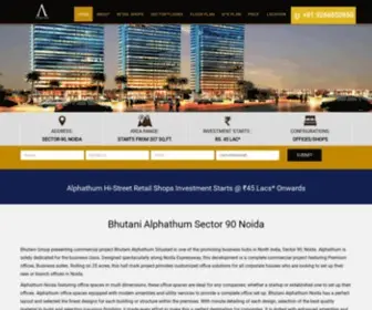 Alphathumnoida.org.in(Bhutani Alphathum) Screenshot