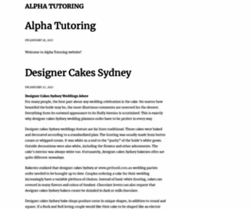 Alphatutoring.org.au(Alpha Tutoring) Screenshot