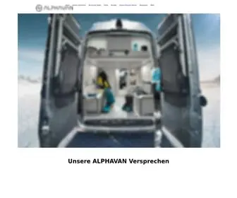 Alphavan.de(Premium Caravan Hersteller) Screenshot