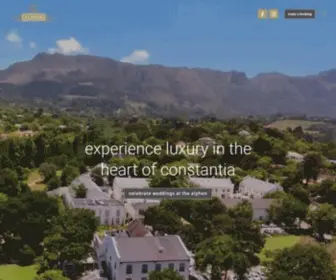 Alphen.co.za(The Alphen Boutique Hotel & Spa) Screenshot