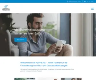 Alphera.ch(Leasing, Finanzierungskauf, Versicherung) Screenshot
