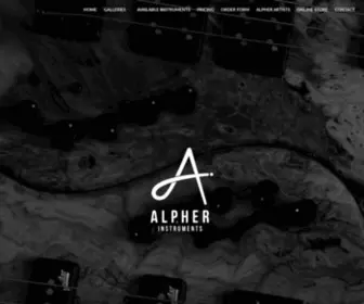 Alpher.co.uk(Hand crafted Guitars and Basses made in Yorkshire) Screenshot