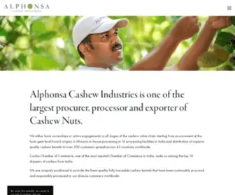 Alphonsacashew.com(Alphonsa Cashew Industries) Screenshot