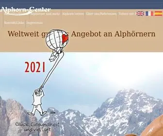 Alphorn-Center.de(Startseite) Screenshot