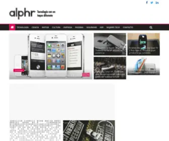 ALPHR.es(Tecnología con un toque diferente) Screenshot