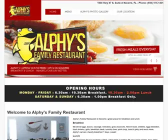 Alphysfamilyrestaurant.com(Alphys Family Restaurant and Catfish House) Screenshot