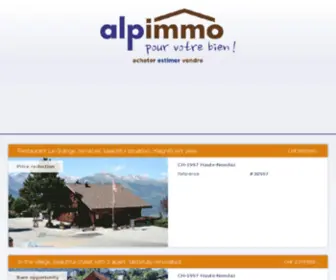 Alpimmo.ch(Accueil) Screenshot