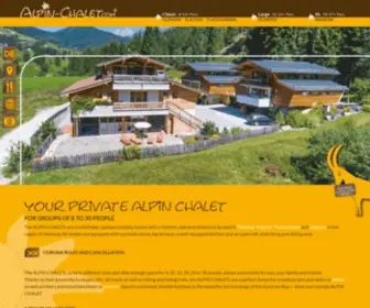 Alpin-Chalet.com(ALPIN CHALET: Ferienhaus für Gruppen im Salzburger Land) Screenshot