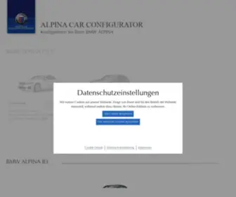 Alpina-Configurator.com(ALPINA Car Configurator) Screenshot