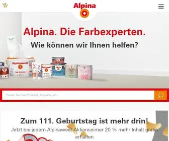 Alpina-Farben.de(Alpina Farben) Screenshot