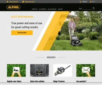 Alpina-Garden.com(Ontdek het volledige aanbod Alpina machines voor de tuin) Screenshot