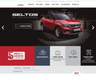 Alpinamotors.com(KIA Argentina) Screenshot