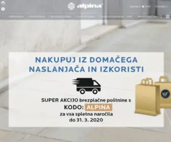 Alpinashop.si(Ženska in moška modna in športna obutev) Screenshot