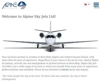 Alpine-Bern.ch(Alpine Sky Jets Ltd) Screenshot