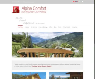 Alpine-Comfort.com(Pure Luxury Mountain Accommodation) Screenshot
