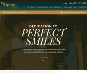 Alpine-Dentalcare.com(Dentist in Cupertino Sunnyvale CA) Screenshot
