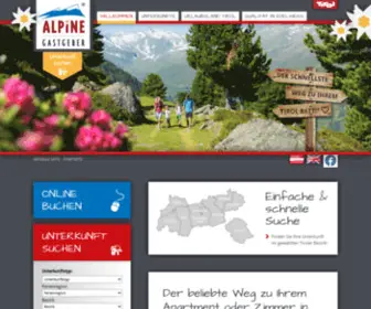 Alpine-Gastgeber.at(Alpine Gastgeber) Screenshot