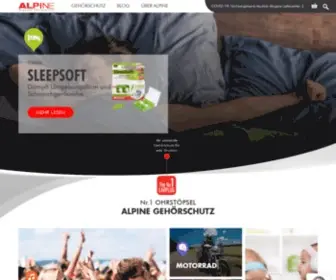 Alpine-Gehoerschutz.de(Alpine Gehörschutz) Screenshot