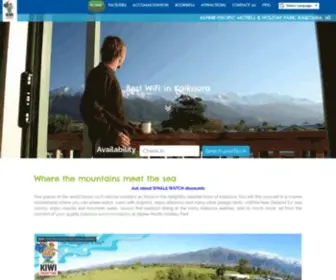 Alpine-Pacific.co.nz(Alpine-Pacific Motels & Holiday Park Kaikoura Accommodation) Screenshot