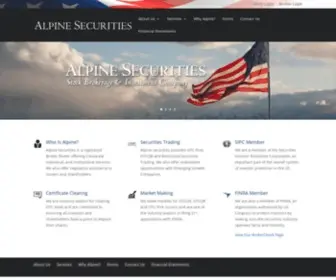 Alpine-Securities.com(Alpine Securities) Screenshot