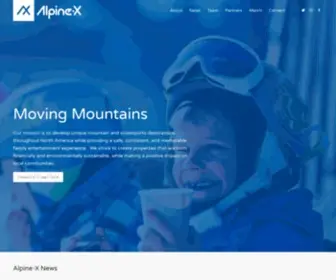 Alpine-X.com(Alpine-X's mission) Screenshot
