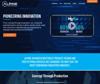 Alpineadvancedmaterials.com(Alpine Advanced Materials) Screenshot