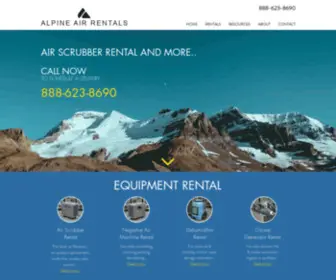 Alpineaircorp.com(Alpine Air Rentals) Screenshot