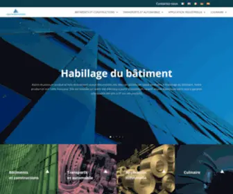 Alpinealuminium.com(Entreprise spécialisée dans la transformation de l’aluminium à Cran) Screenshot