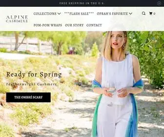 Alpinecashmere.com(Alpine Cashmere) Screenshot