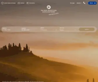 Alpineclassic.ch(Private Selection Hotels & Tours) Screenshot