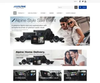 Alpine.com.au(Alpine Electronics of Australia) Screenshot