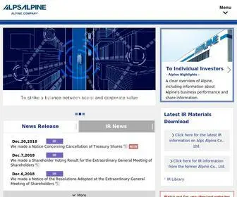 Alpine.com(Company Information) Screenshot