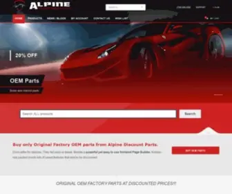 Alpinediscountparts.com(Alpine Performance) Screenshot