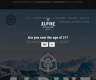 Alpinedistilling.com(Alpine Distilling) Screenshot