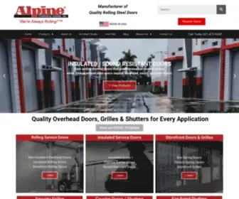 Alpinedoors.com(Rolling doors) Screenshot