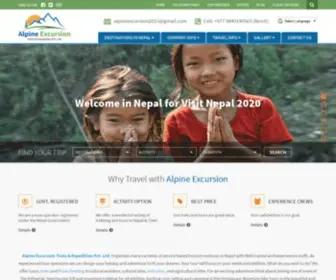 Alpineexcursion.com(Nepal trekking & hiking) Screenshot